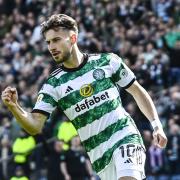 Nicolas Kuhn celebrates Hampden goal