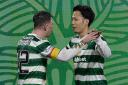 Celtic midfielders Tomoki Iwata and Callum McGregor