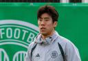 Kwon Hyeok-kyu in Celtic training