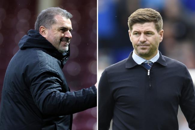 Celtic boss Ange Postecoglou reacts as Steven Gerrard looks set to swap Rangers for Aston Villa