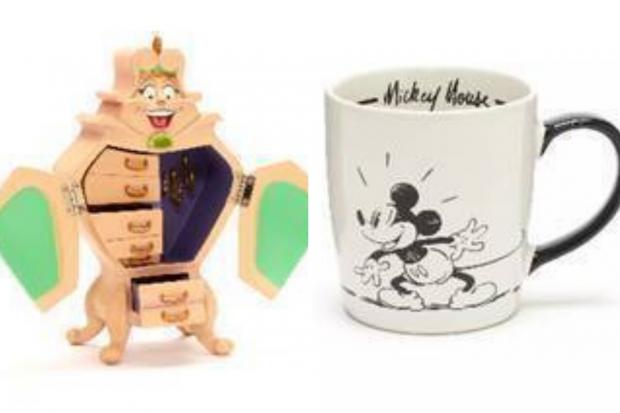 Celtic Way: Beauty and the Beast jewllery box and Mickey mug. Credit: Disney