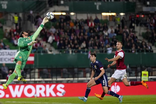 Craig Gordon was in imperious form as Scotland were held to a draw in Austria, despite taking a two-goal lead.
