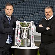Michael Beale and Ange Postecoglou face off for the League Cup