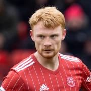 Liam Scales in action for Aberdeen