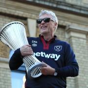 David Moyes with the Conference League trophy
