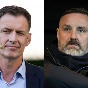Chris Sutton and Kris Boyd disagreed over Celtic's penalty claim