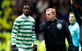 Efe Ambrose and Neil Lennon during the Juventus game