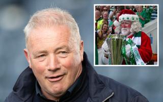 Ally McCoist responded after being trolled by Celtic Santa presentation